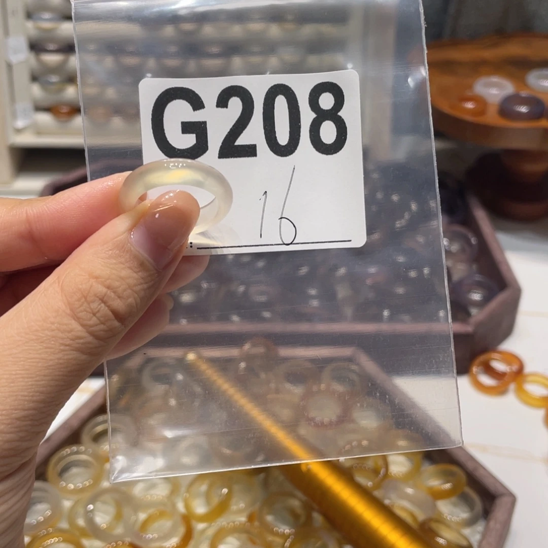 玛瑙/玉髓未镶嵌戒指208