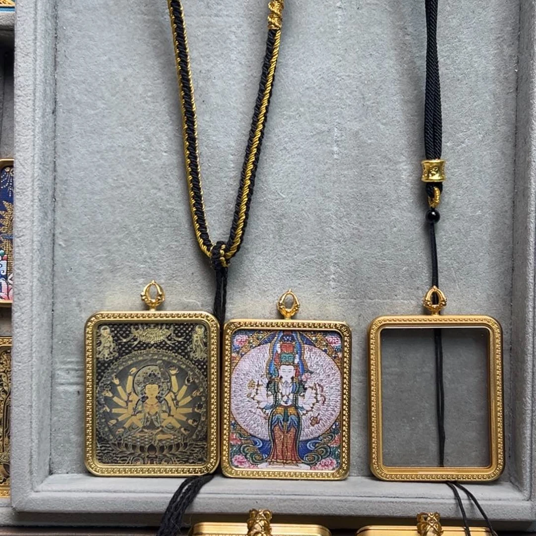 吊坠D****l双面铜壳准提千手