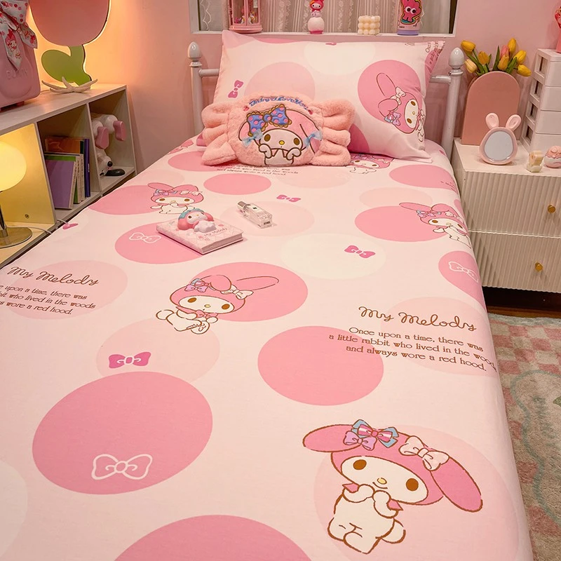 美乐蒂学生宿舍专用纯棉床单单件全棉儿童单人被单枕套三件套