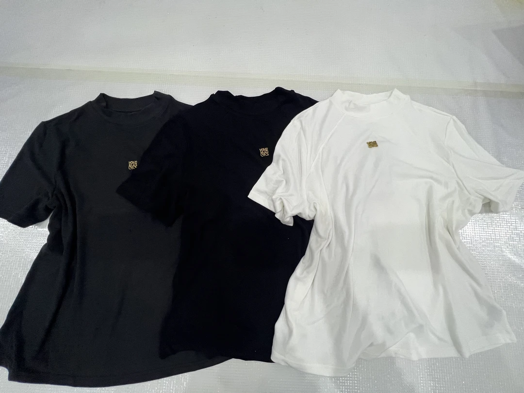 大码女装—68372秋季设计款小标短袖t恤女上衣休闲时尚百搭打底