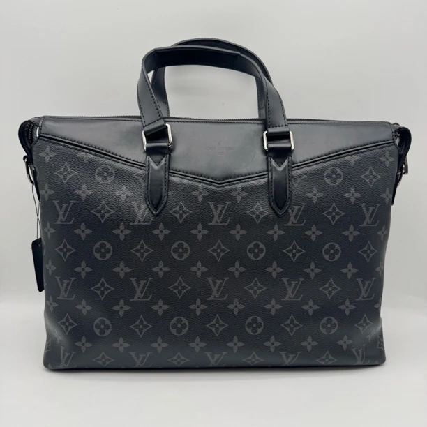 95新 LouisVuitton/路易威登 黑老花手提公文包横版传奇1968