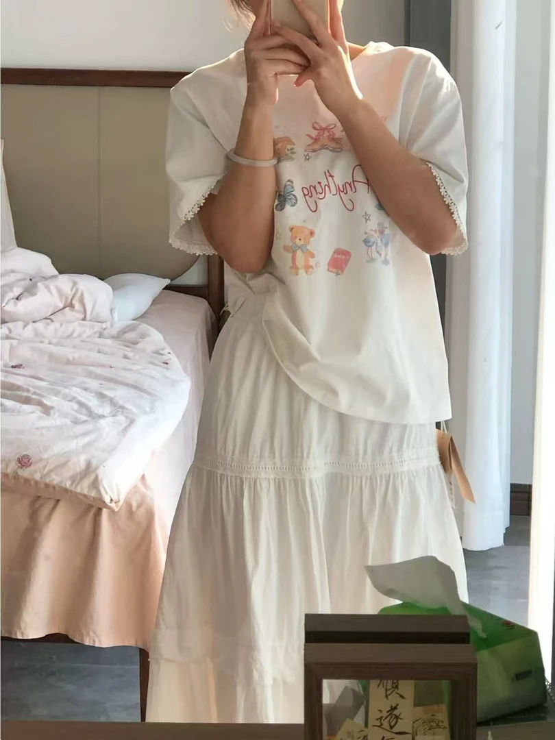 《溜冰鞋兔子熊 》   夏季短袖395 林夏.韩系seoul