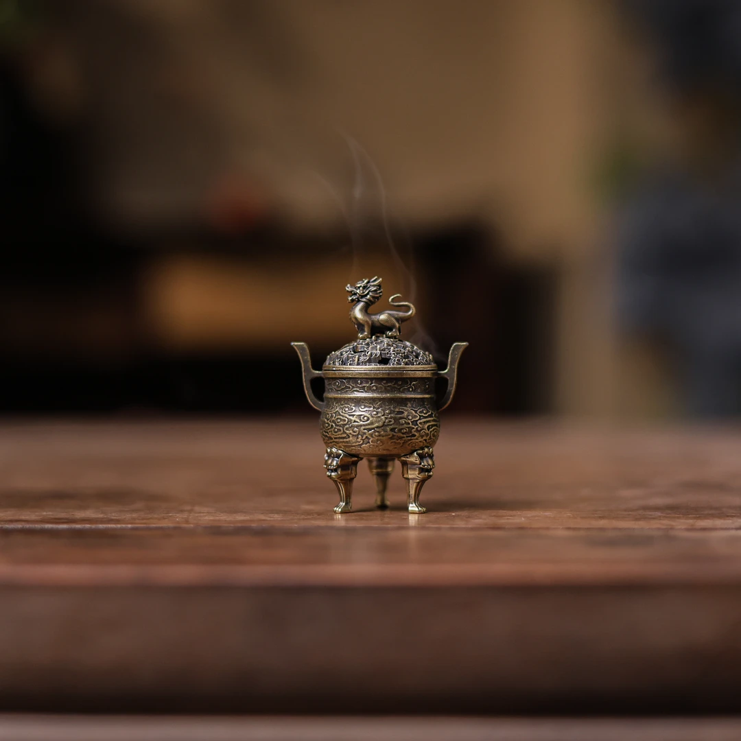 【福器】三足麒麟祥云鼎（Q9015）