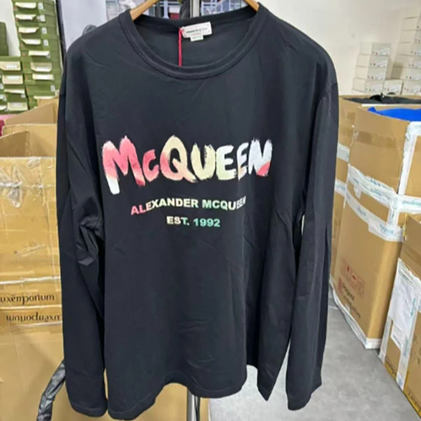 ALEXANDER MCQUEEN麦昆男士长袖体恤750668QVZ150901