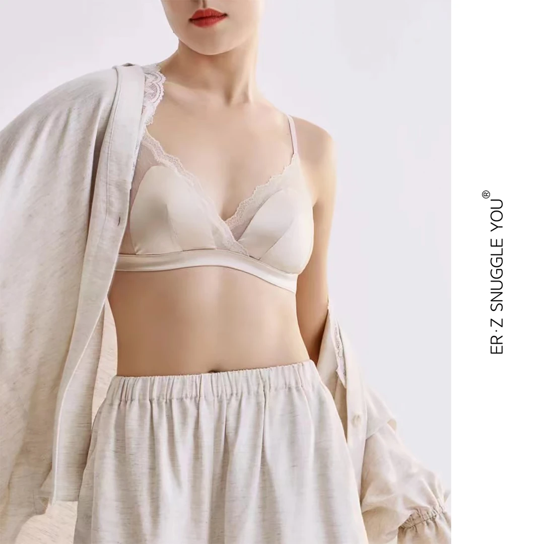 ERZ墨小墨|2025新款四季蕾丝边吊带胸罩性感文胸美背内衣女EZM251