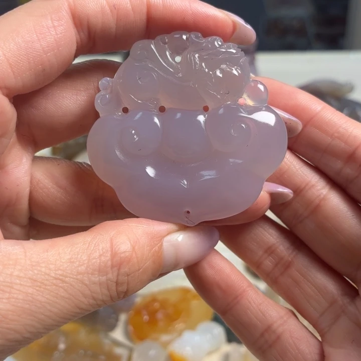 玛瑙/玉髓未镶嵌吊坠(不含链)