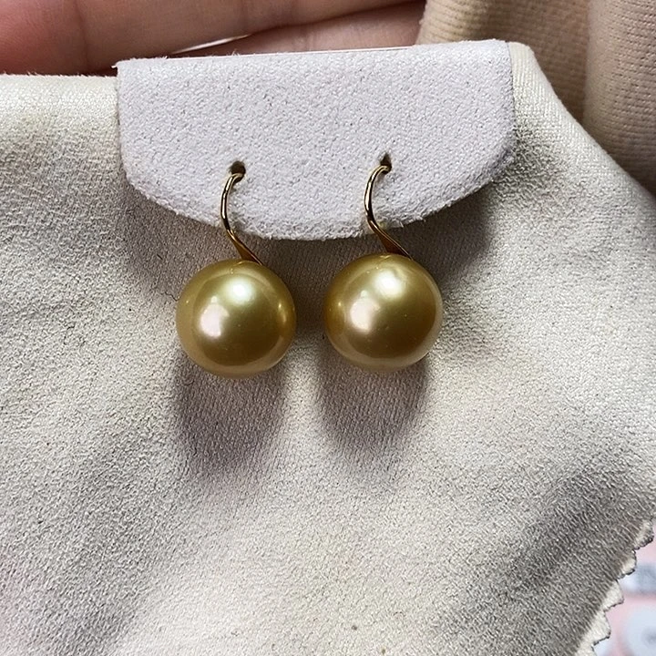 海水珍珠耳饰18K金镶嵌幸***门