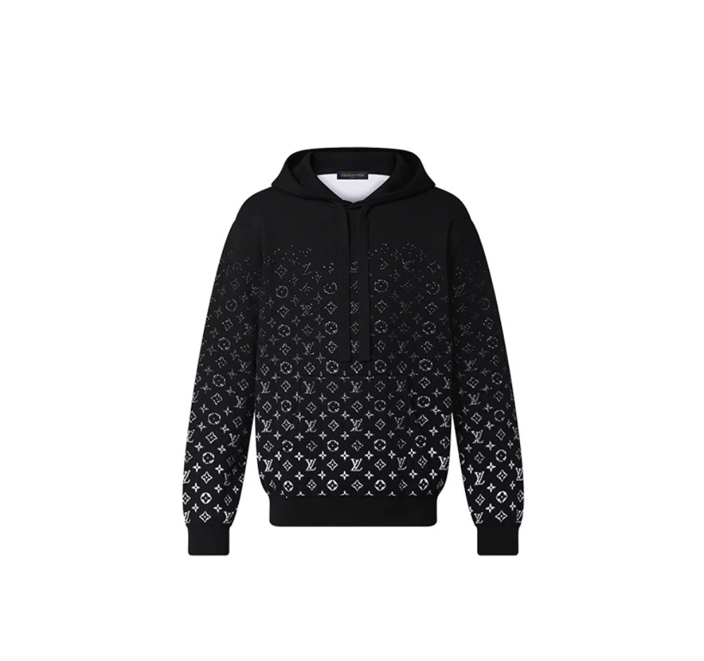 未使用 LouisVuitton/路易威登 LY6渐变满天星Logo老花帽衫HNN45W