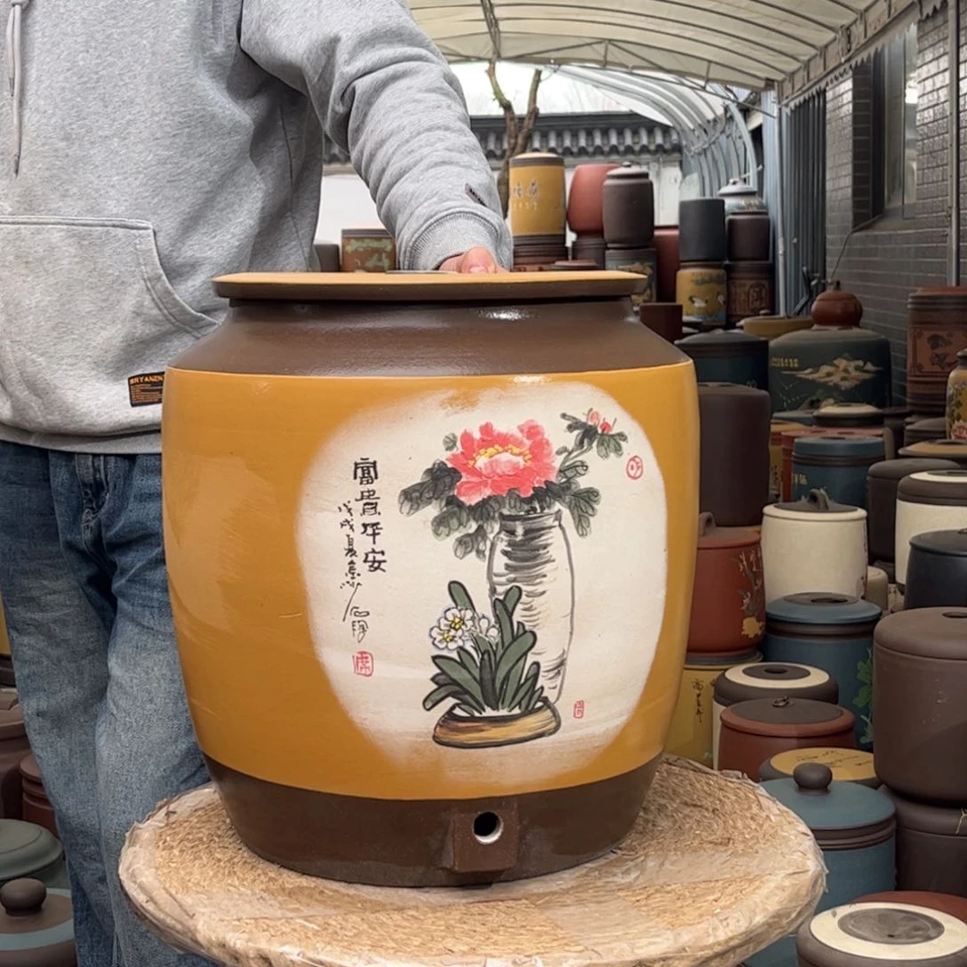 紫砂茶叶罐20龙头款