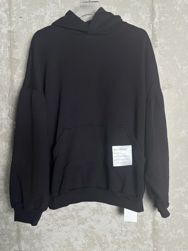 未使用 Balenciaga/巴黎世家 1*2/巴黎世家标签logo帽衫/09439