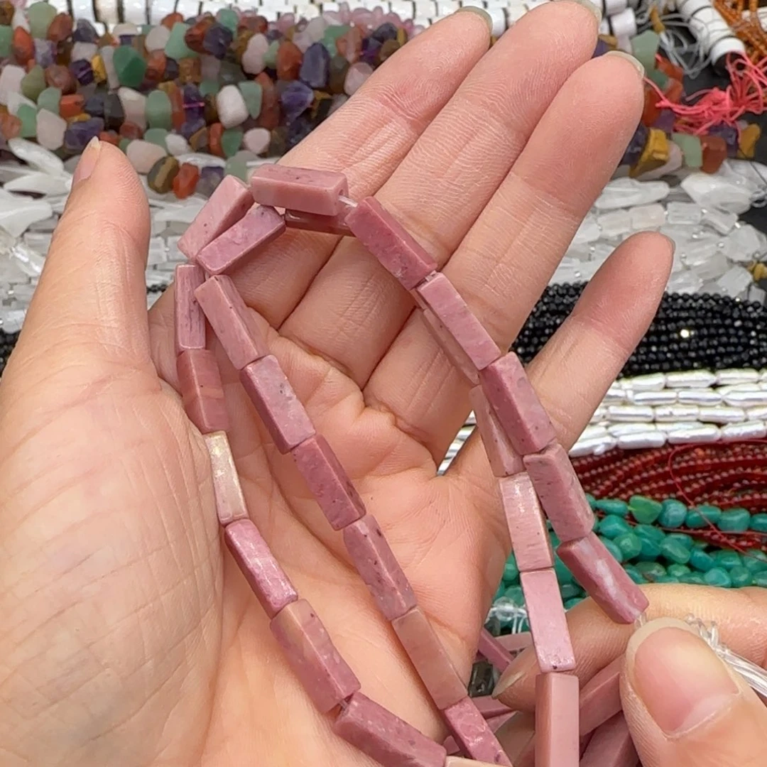 玛瑙/玉髓合金珠宝半成品红木纹4-13mm一条