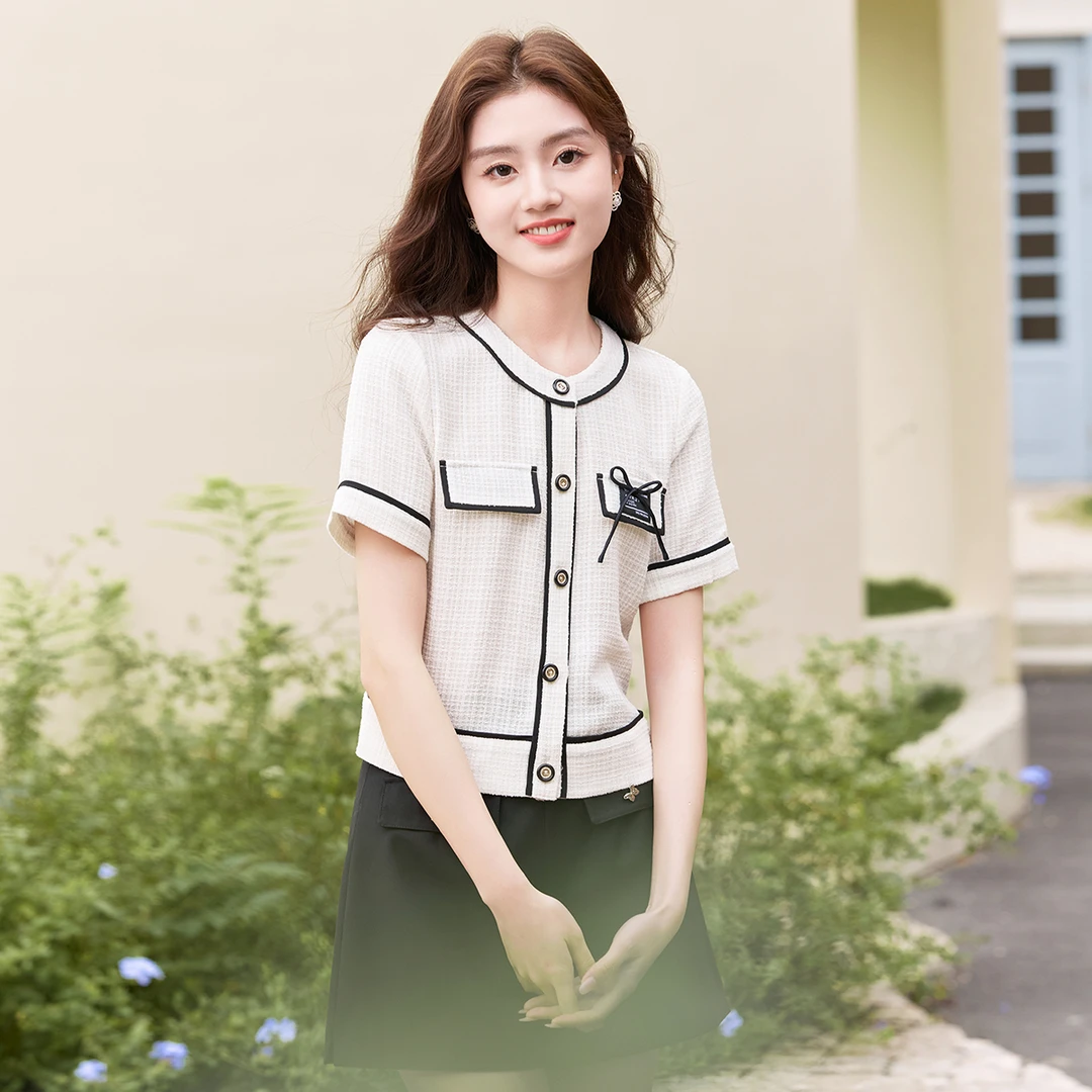 【直播专享】J3033224短外套 香影休闲白搭时尚显瘦春新款