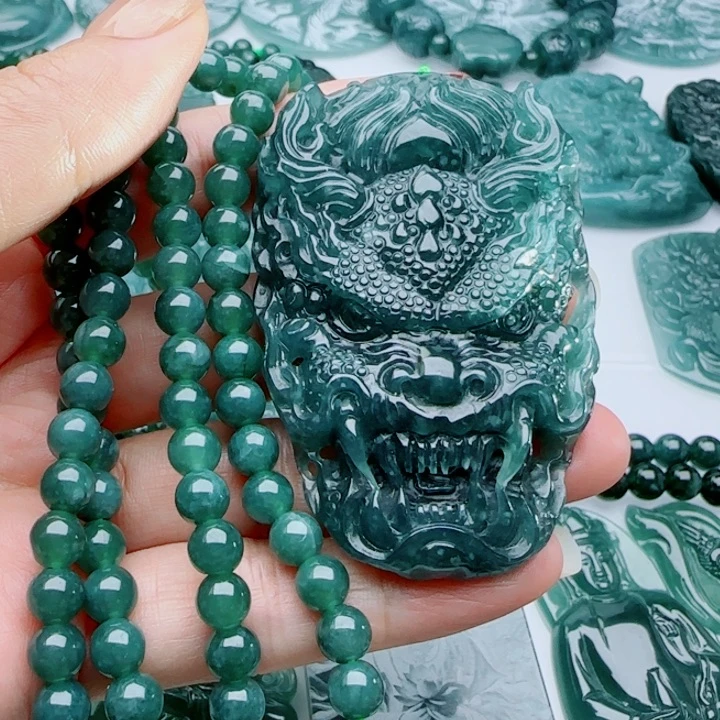 翡翠未镶嵌颈饰多样性发货天然A货翡翠