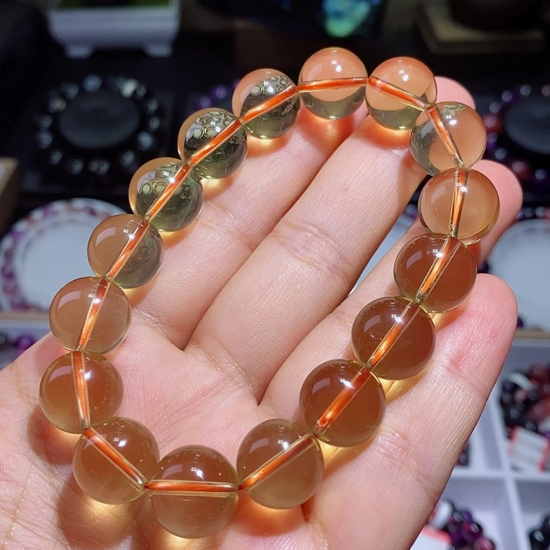 未镶嵌手链水晶黄水晶13.5