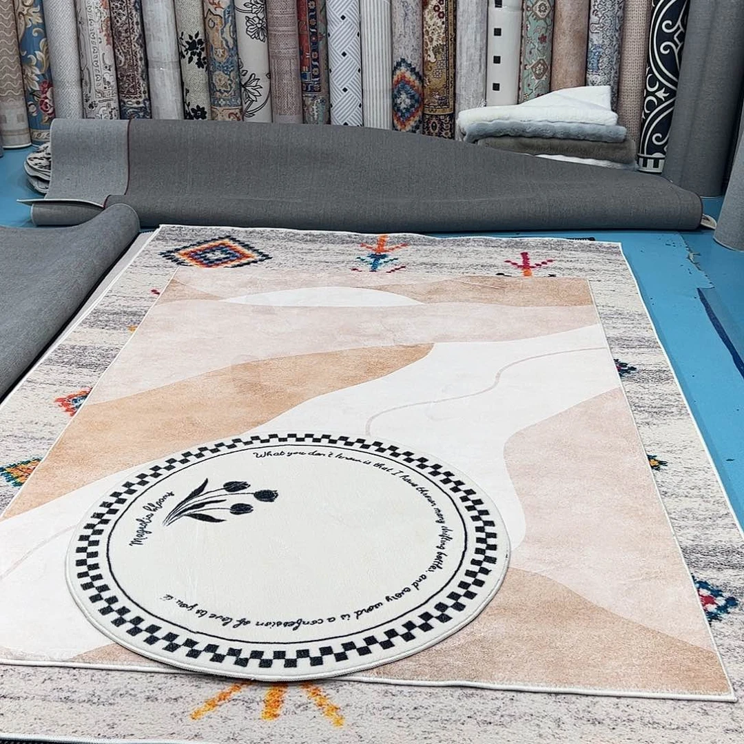 混纺加厚棉布底仿羊绒直径一米圆全新特价福利