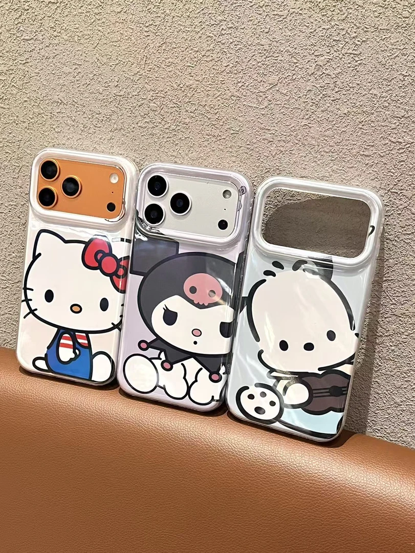 可爱三丽鸥菲林果冻二合一手机壳适用苹果16/15/14/13/12防摔壳