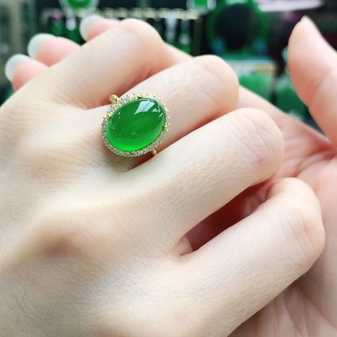 银S925镶嵌戒指玛瑙/玉髓