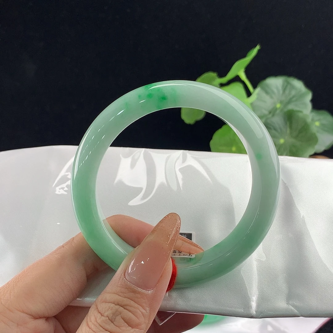 翡翠未镶嵌手镯正59
