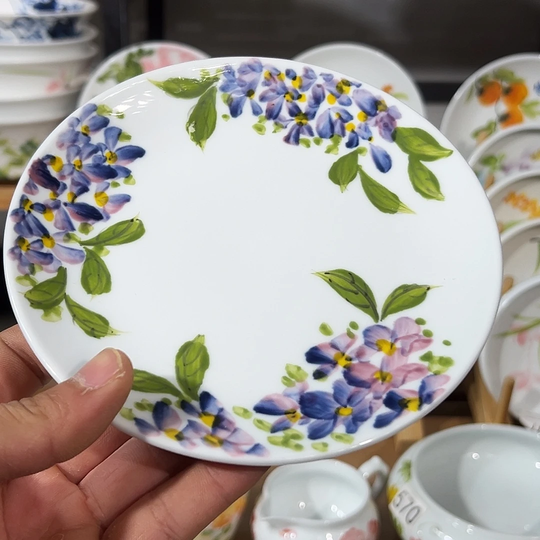 陶瓷景德镇高温陶瓷6.5寸碟