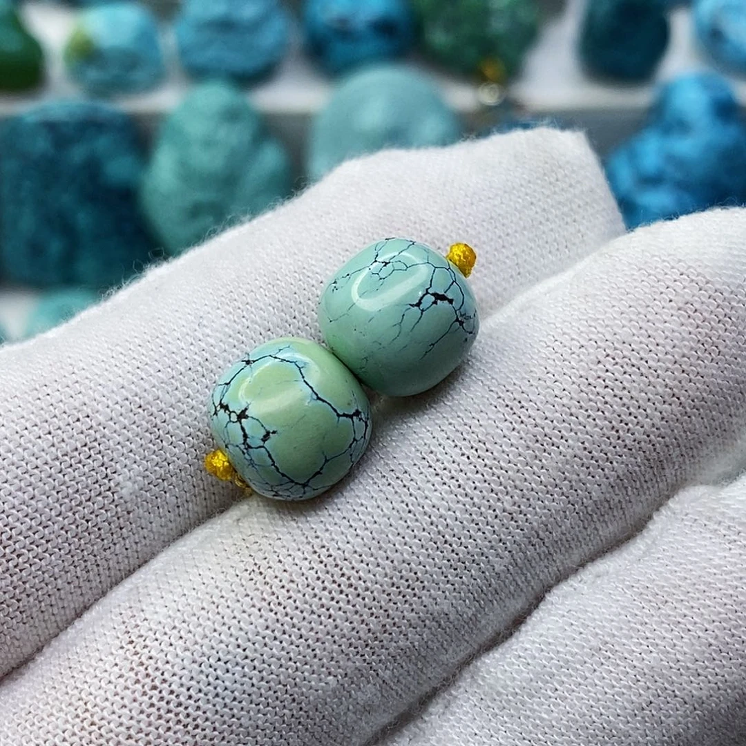 绿松石未镶嵌天然原矿地大质检 抖音基地顺丰发货