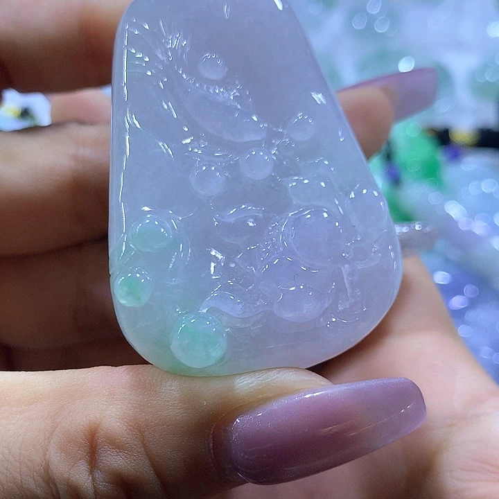 翡翠未镶嵌颈饰天然翡翠A货吊坠