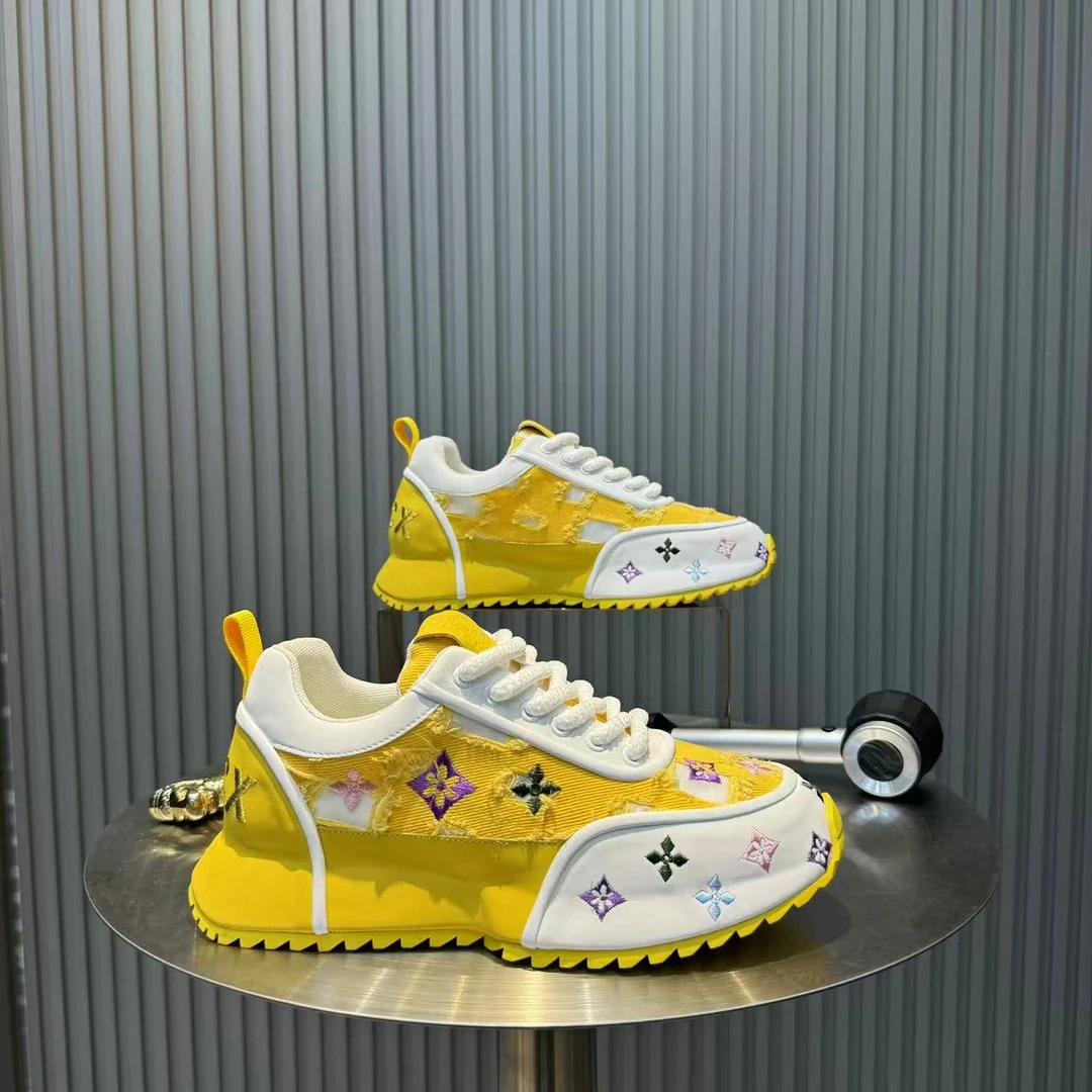 时尚百搭春夏季新款网洞透气休闲鞋厚底增高潮鞋男鞋6666-73