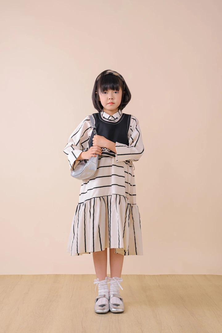 【奈金民族童装】女童夏季蒙式原创马甲连衣裙套装