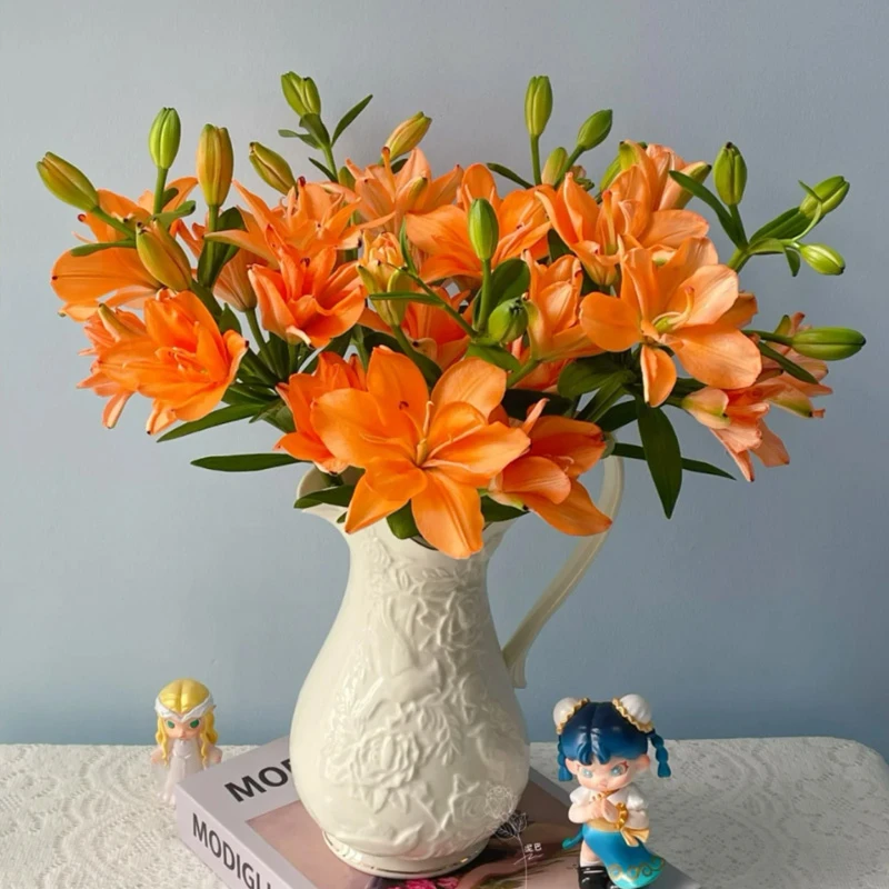 【精选橙色梦想亚百合】云南斗南直发新手养护家用瓶插水养花卉