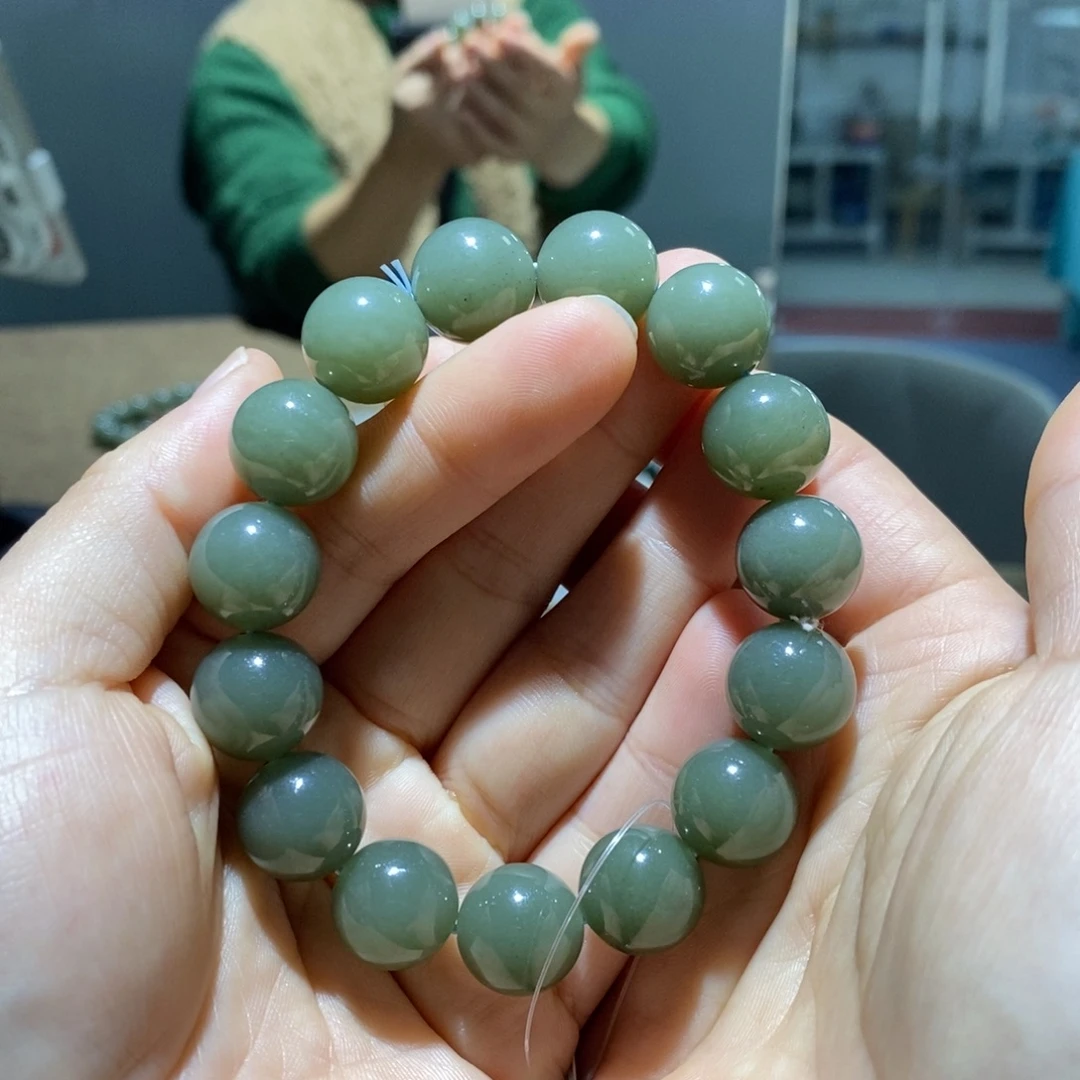 和田玉未镶嵌手链114