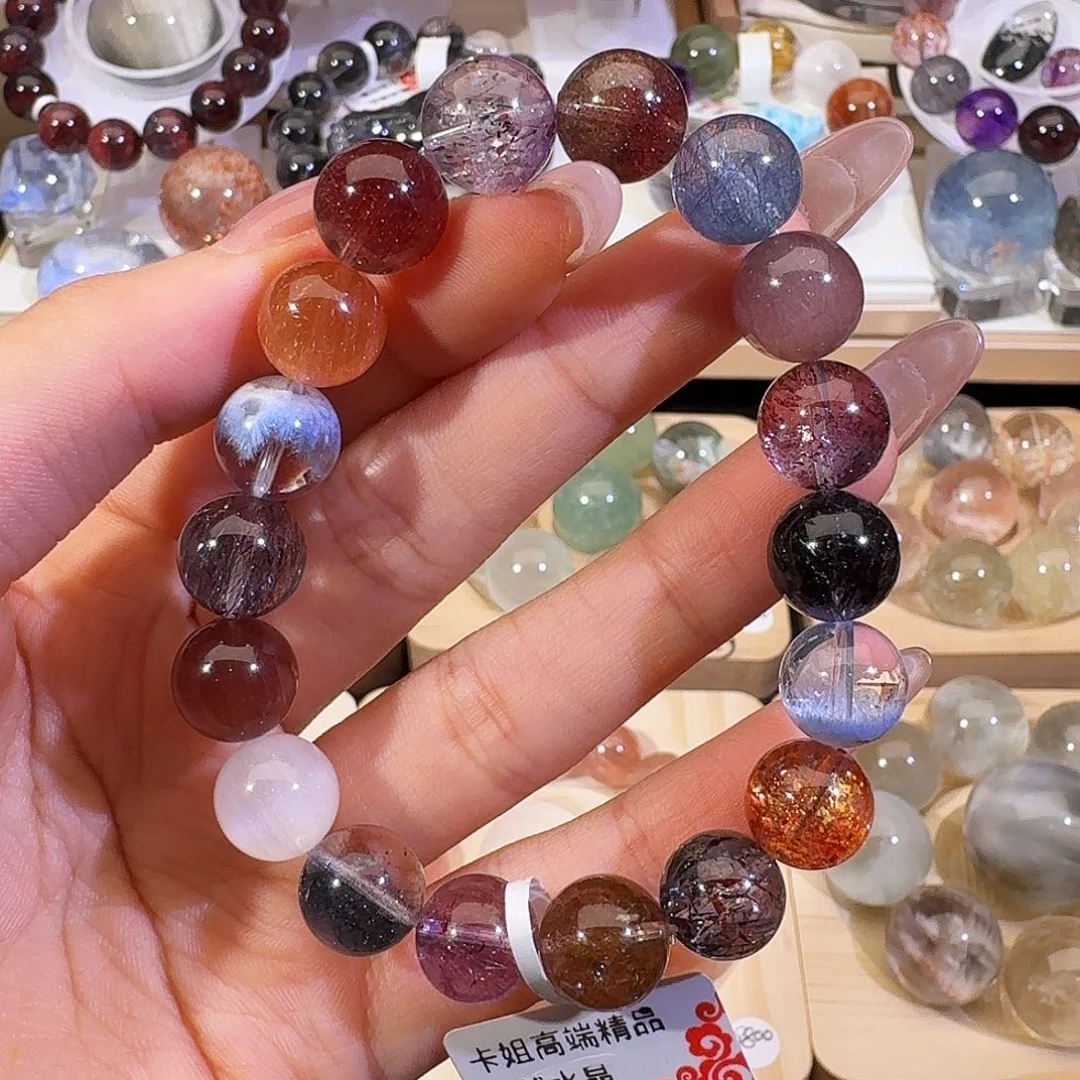 水晶手链未镶嵌天然水晶多宝手串2