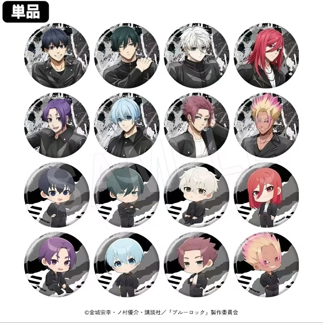 【拆包】正版日谷蓝色监狱AJ展黑色皮衣吧唧蓝锁谷子-默认初伤