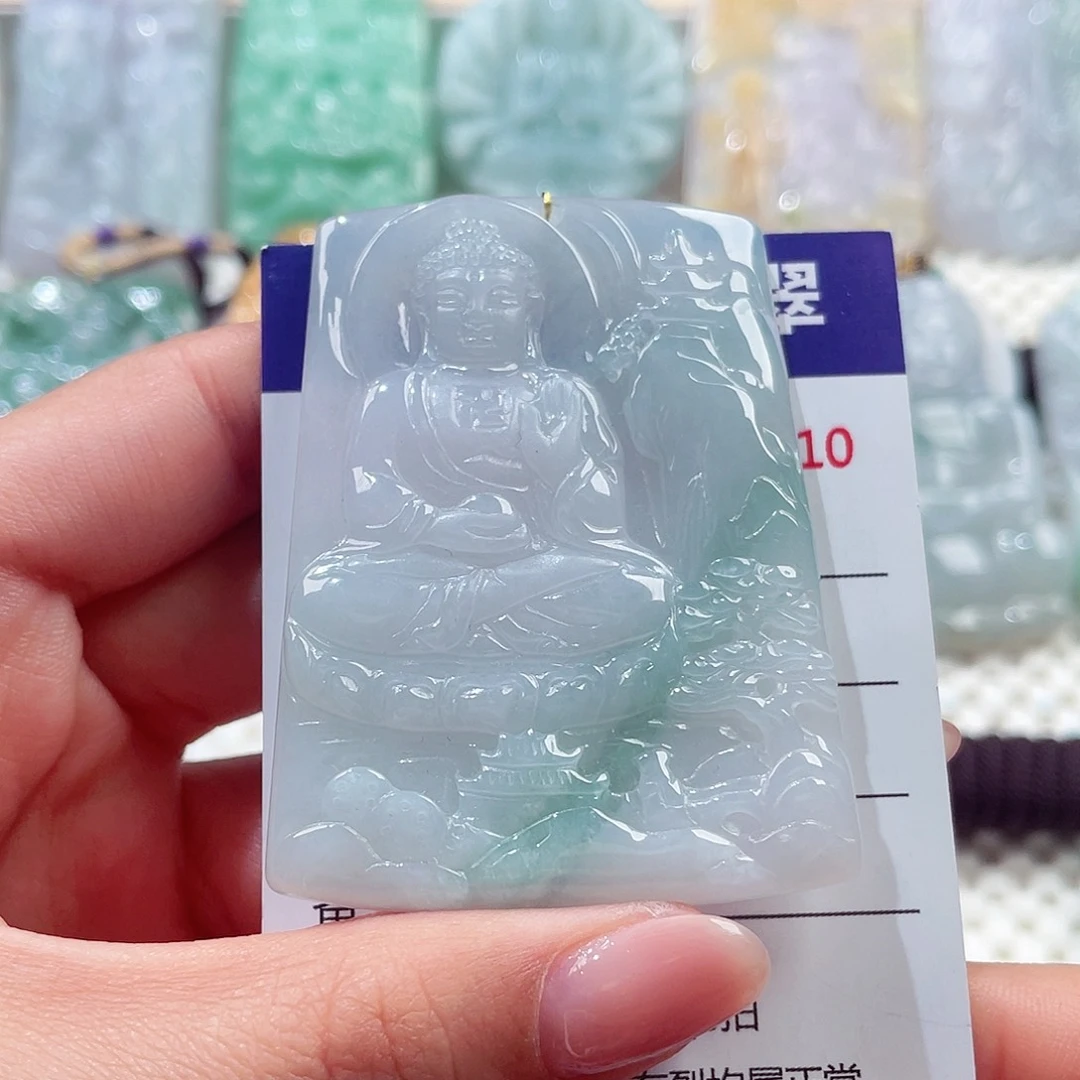 颈饰未镶嵌翡翠阿弥陀佛