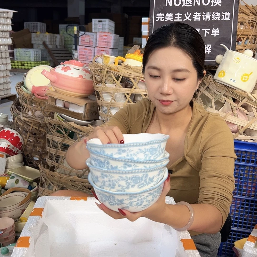 潮州陶瓷餐具微瑕6寸