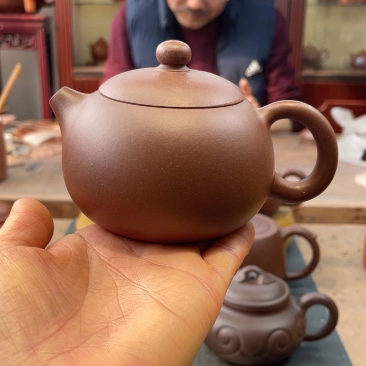 紫砂茶壶紫*香西施壶底槽清