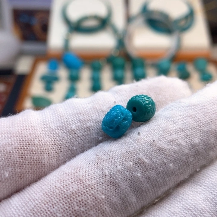 绿松石未镶嵌配饰晨*