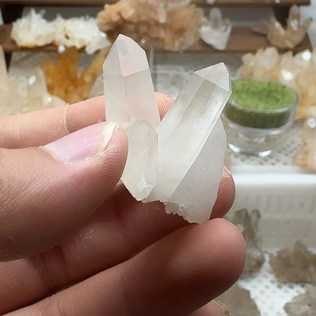 银S925镶嵌珠宝半成品水晶