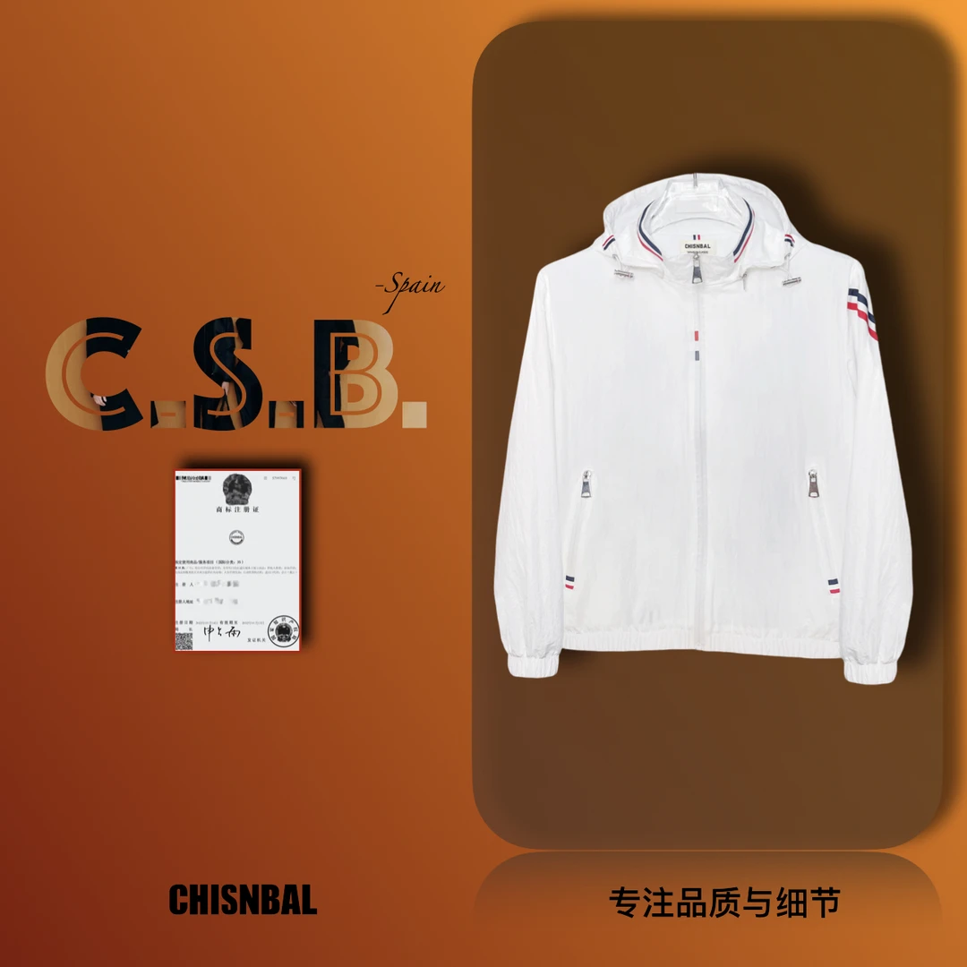 轻奢潮牌夹克外套高档情侣款风衣外套脱卸帽上衣微皱肌理6611