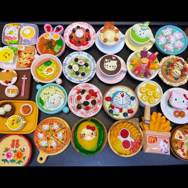 【直播间现拆】创意真冰箱贴食玩磁吸装饰品玩具大食玩