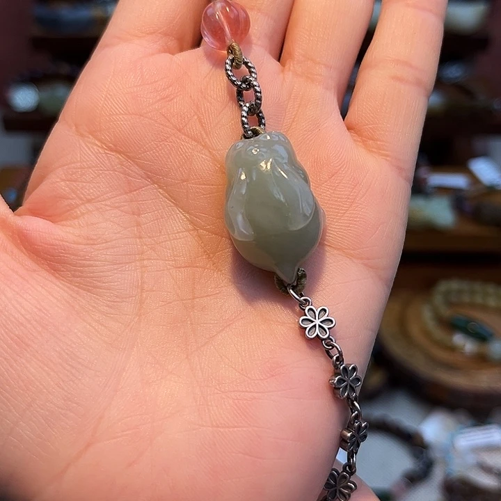 和田玉未镶嵌手链