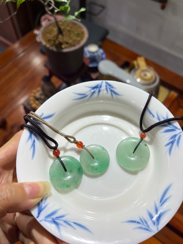 非金属木质吊坠 天然独龙玉平安扣男女款挂件