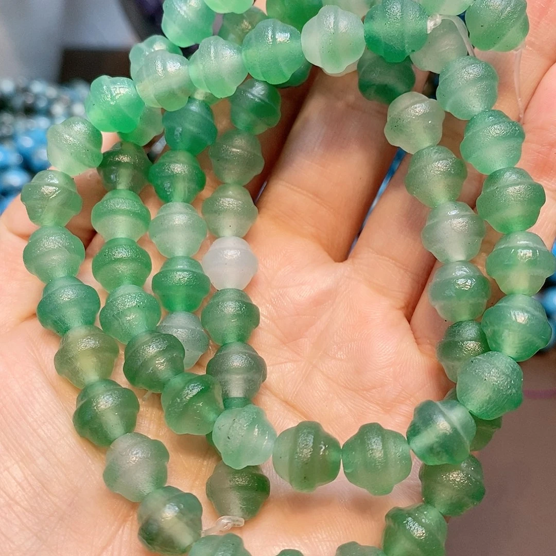 玛瑙/玉髓散珠天然橘皮玛瑙10mm