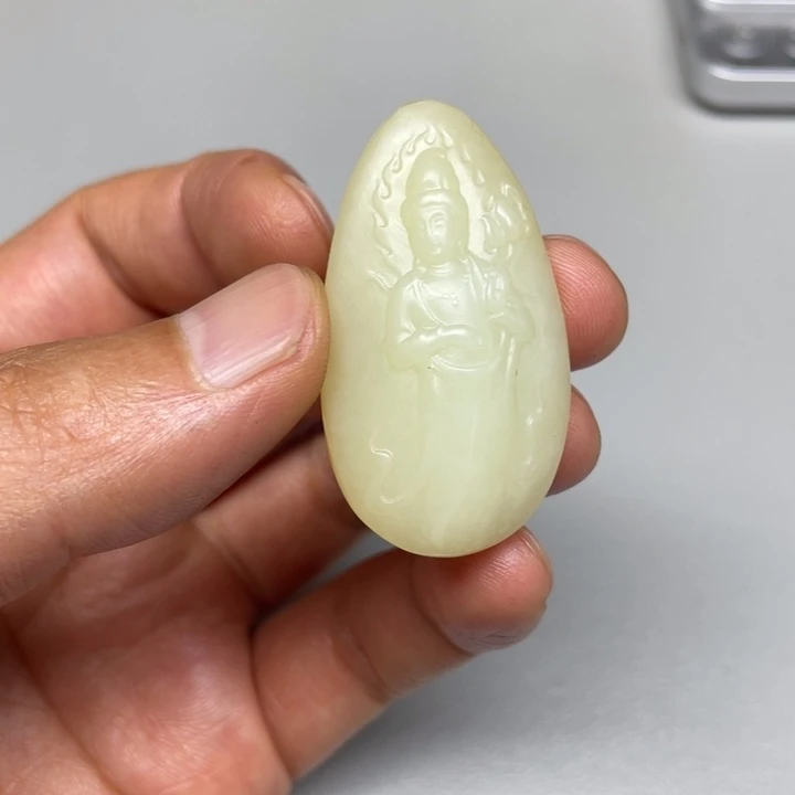 和田玉未镶嵌吊坠(不含链)习**旧