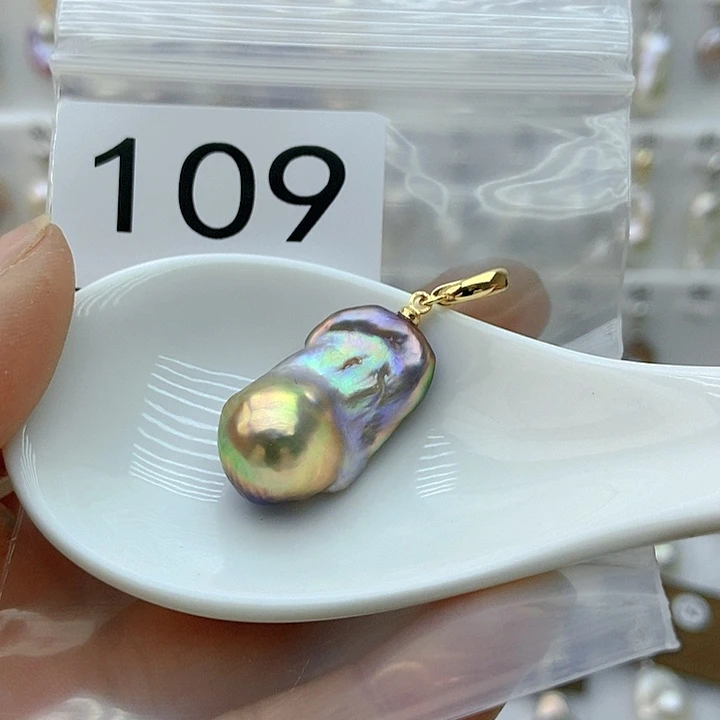 淡水珍珠颈饰银S925镶嵌