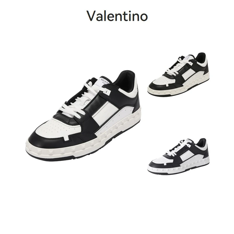 Valentino华伦天奴 男士铆钉厚底系带运动鞋2S0H43 RDG