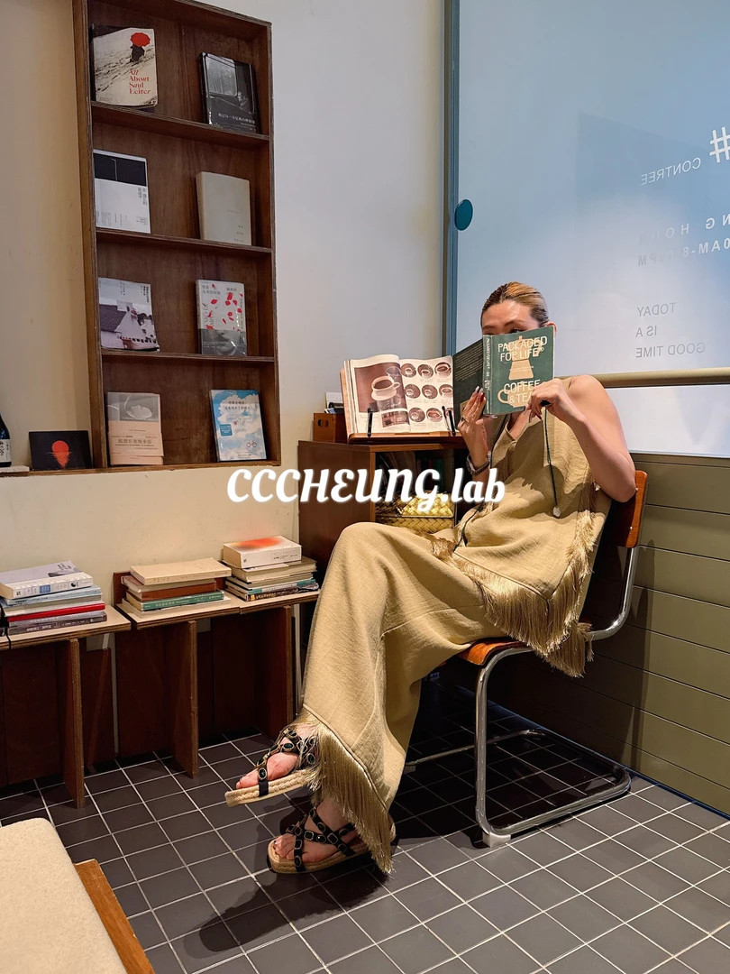 【喜一兮】步履飘飘 夏季流苏马甲背心套装+半身裙两件套5DA-V8083