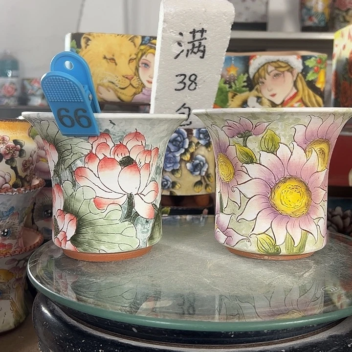 景德镇幸运花盆满38包邮