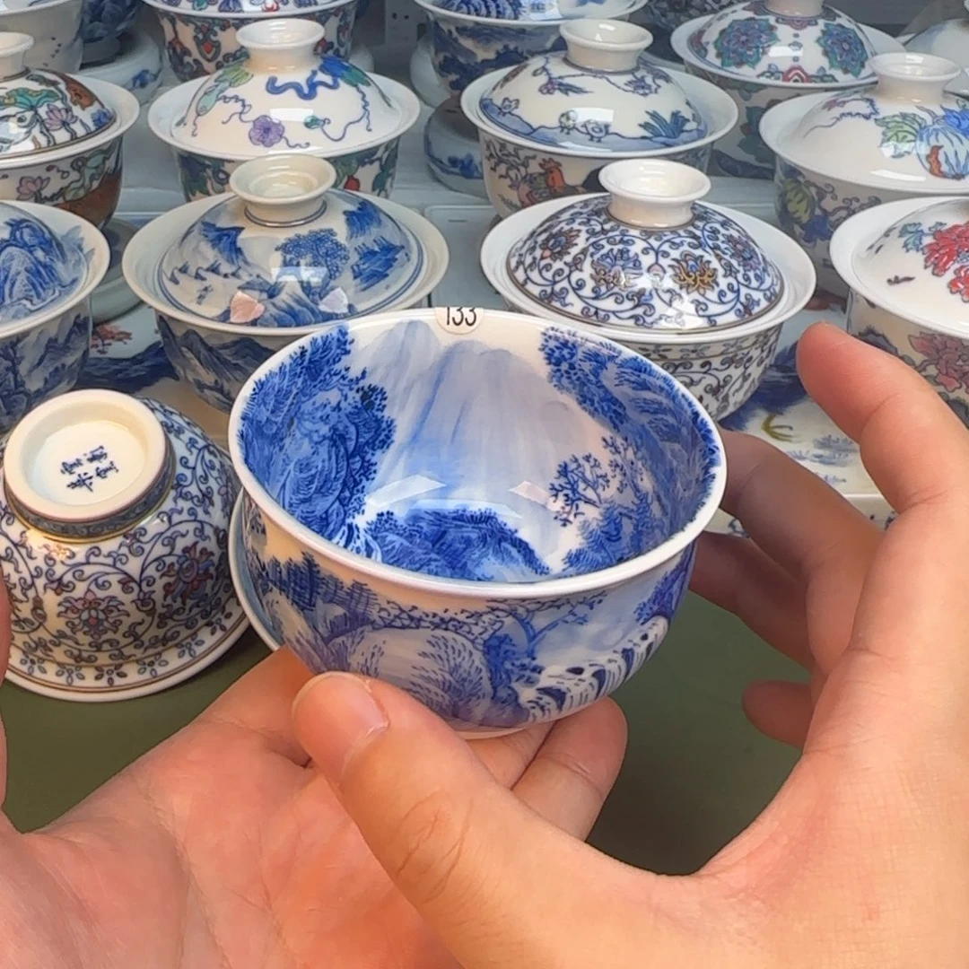 彦祖纯手工手绘茶具133