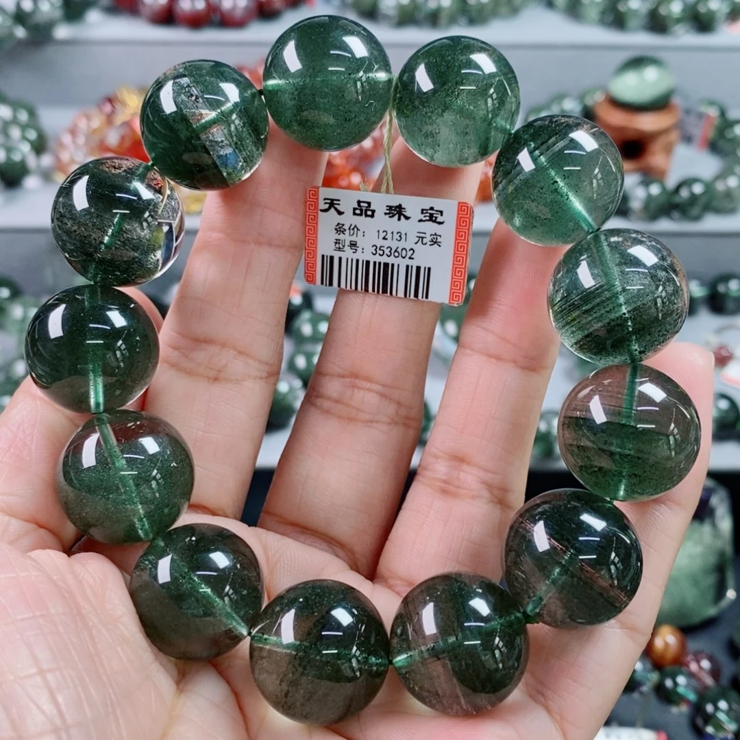 未镶嵌手链水晶绿幽灵手链353602