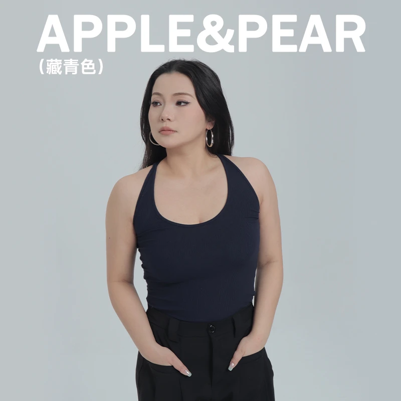 P11遮副ru显瘦大码吊带背心欧美风美背纯色百搭打底内搭修身