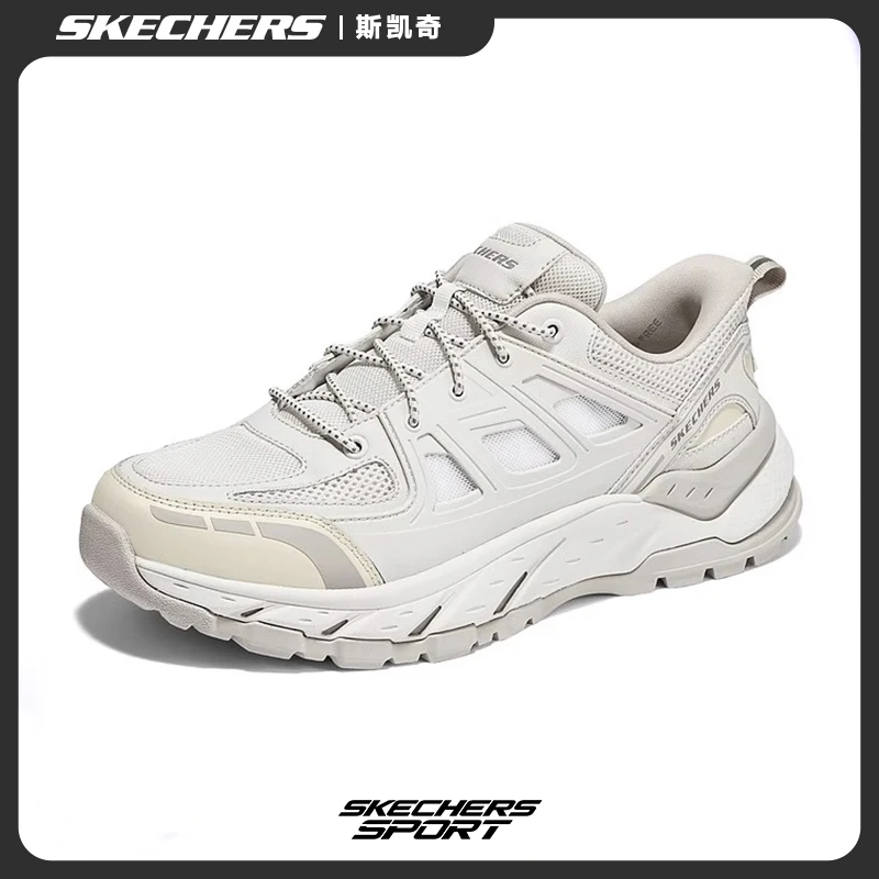 斯凯奇男鞋机甲风老爹鞋2025秋新款透气网面鞋低帮缓震休闲运动鞋